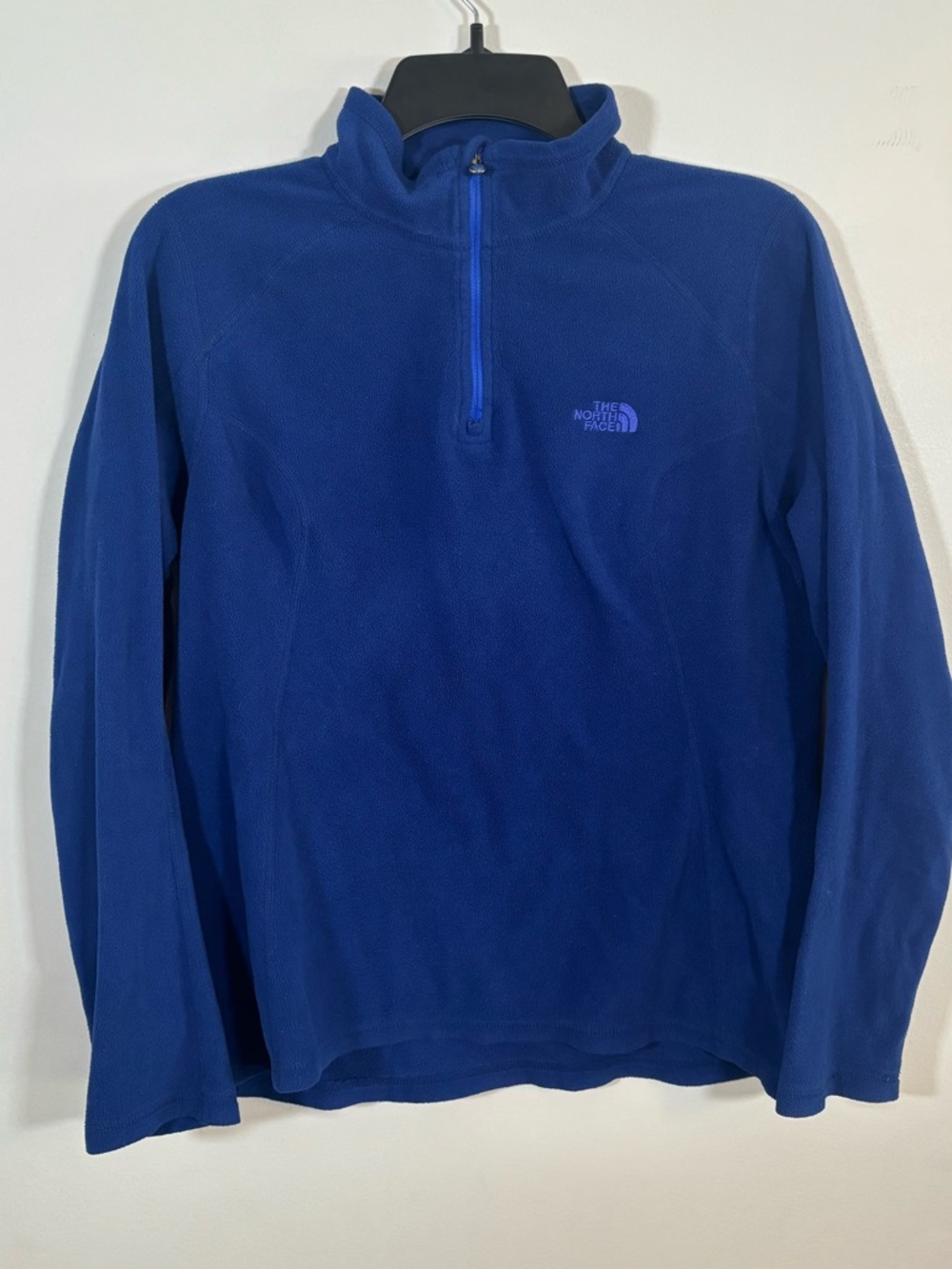 The North Face 1/4 Zip Fleece Pullover Blue Polartec Womens M